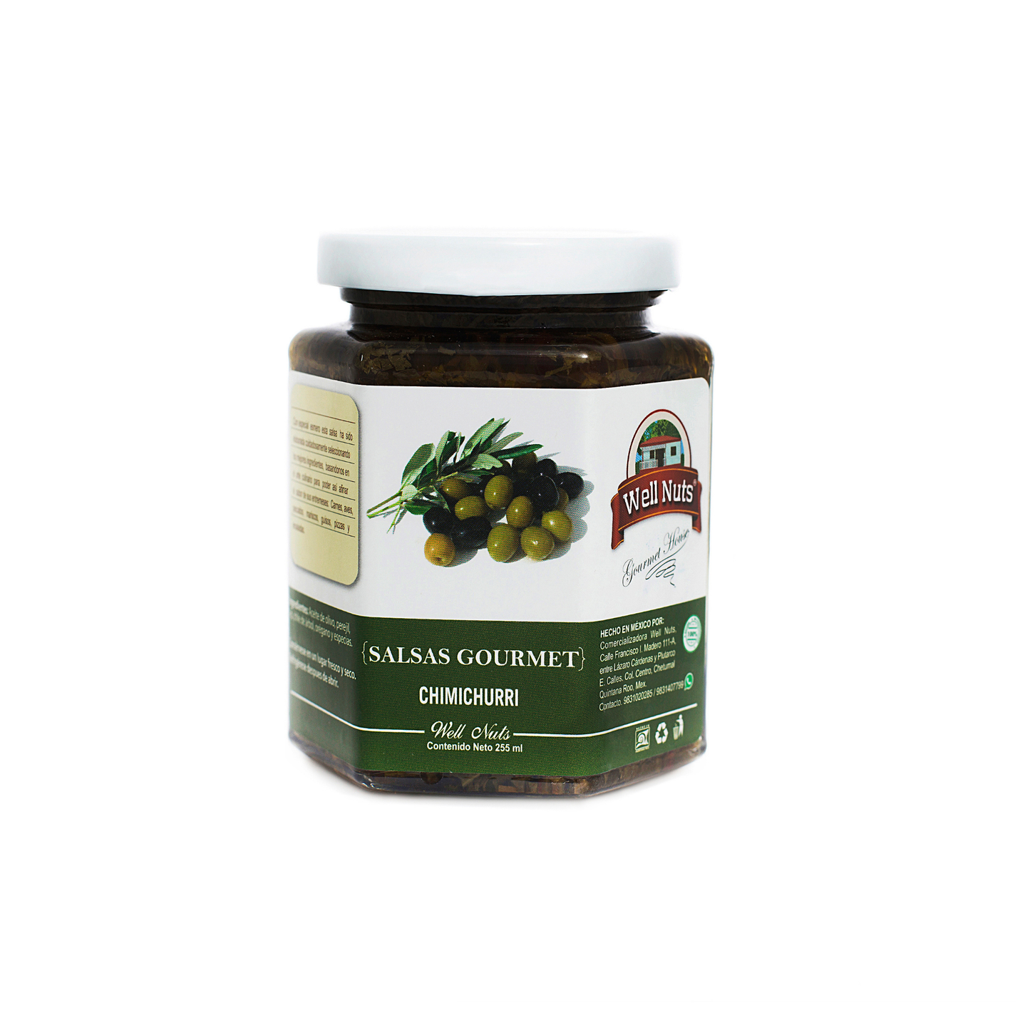 Chimichurri chile árbol ahumado WellNuts
