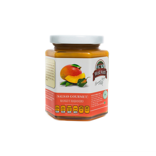 Salsa gourmet mango habanero ahumado WellNuts