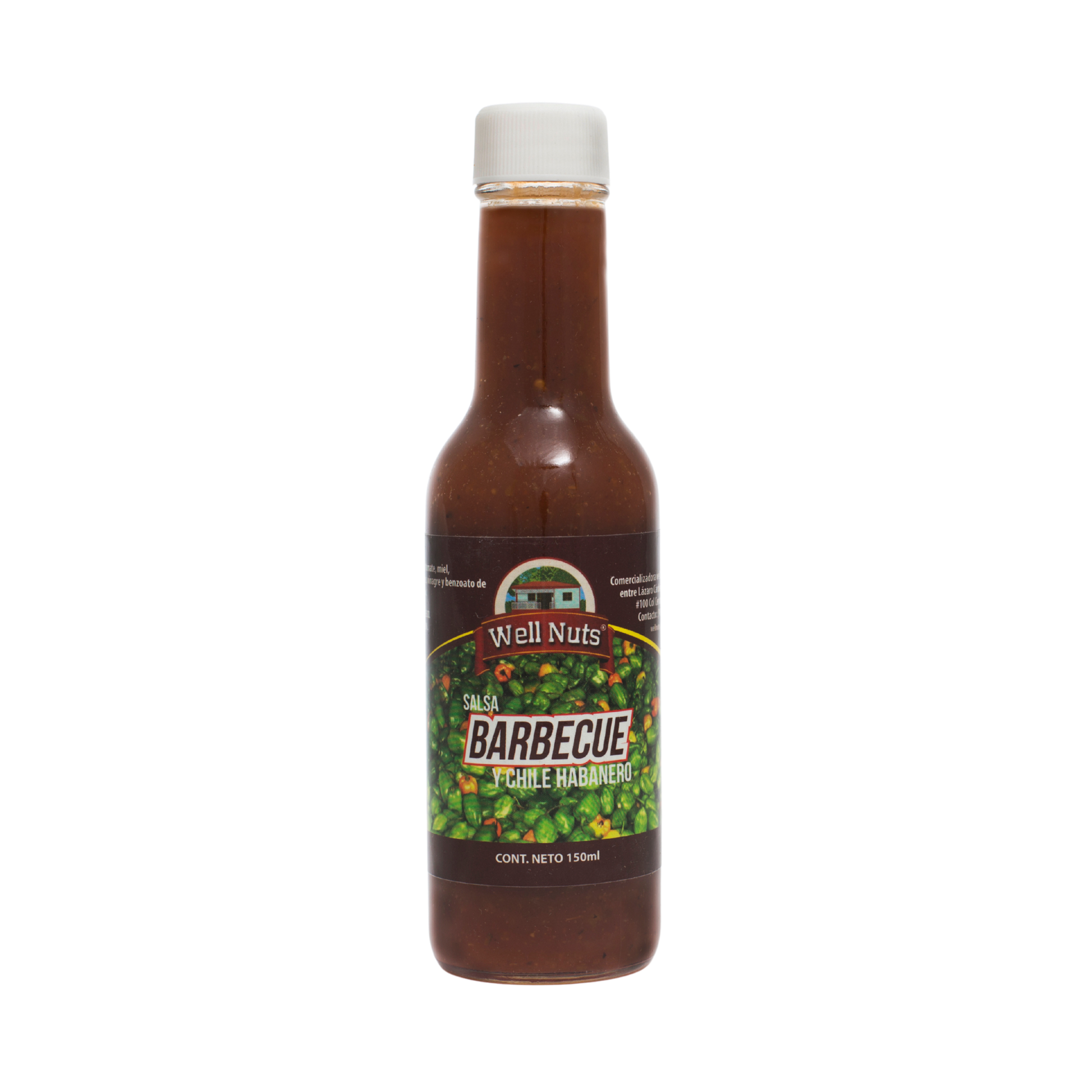 Salsa Barbecue con Habanero Ahumado a la Leña (150ml) - WellNuts Gourmet